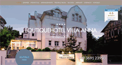 Desktop Screenshot of hotel-villa-anna.de